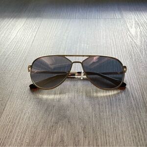 quay australia hold please gold purple mirrored glitter rim aviator sunglasses